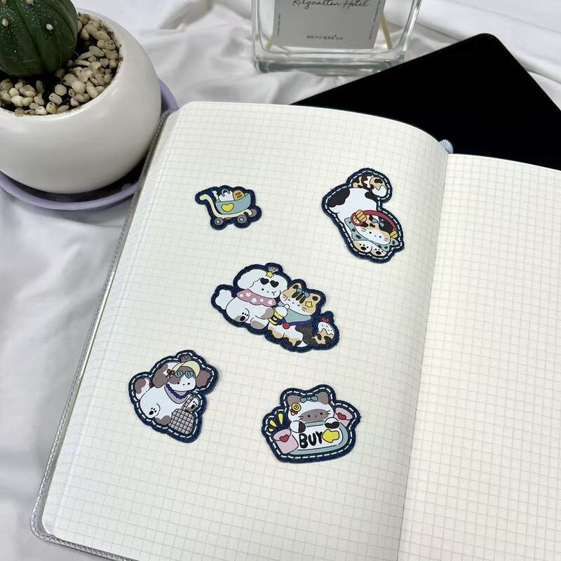 In-stock DIY Iron-on and Stick-on Demin Cartoon Sticker