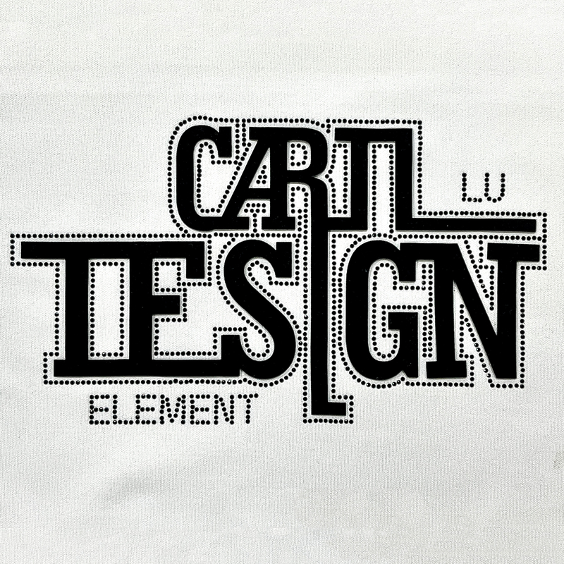 3D Custom High-density Letters Heat Transfer for Fashionwear 