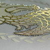 3D Custom Foil Golden Dragon Heat Transfer for Fashionwear 
