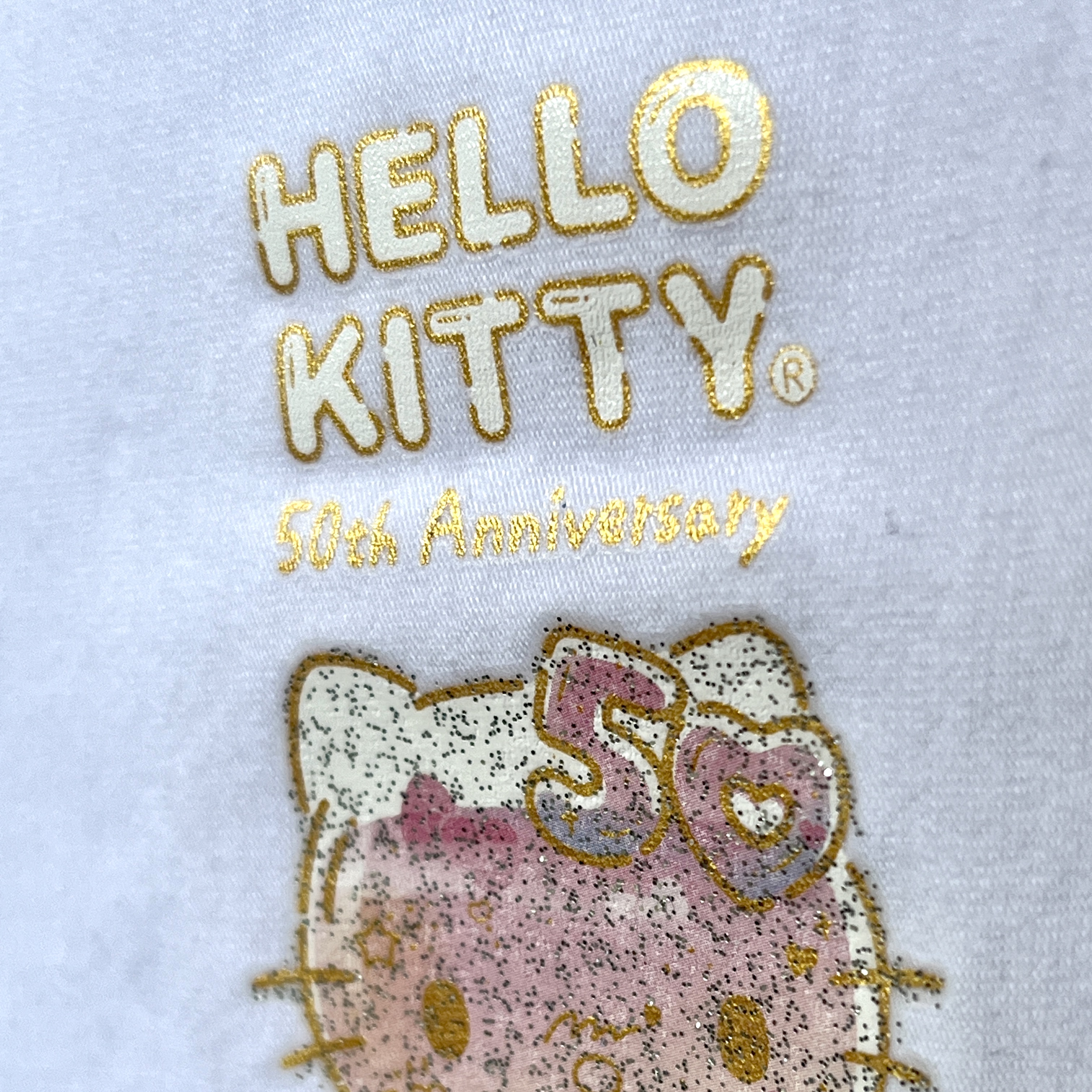 Glitter Hello Kitty Heat Transfer Prints