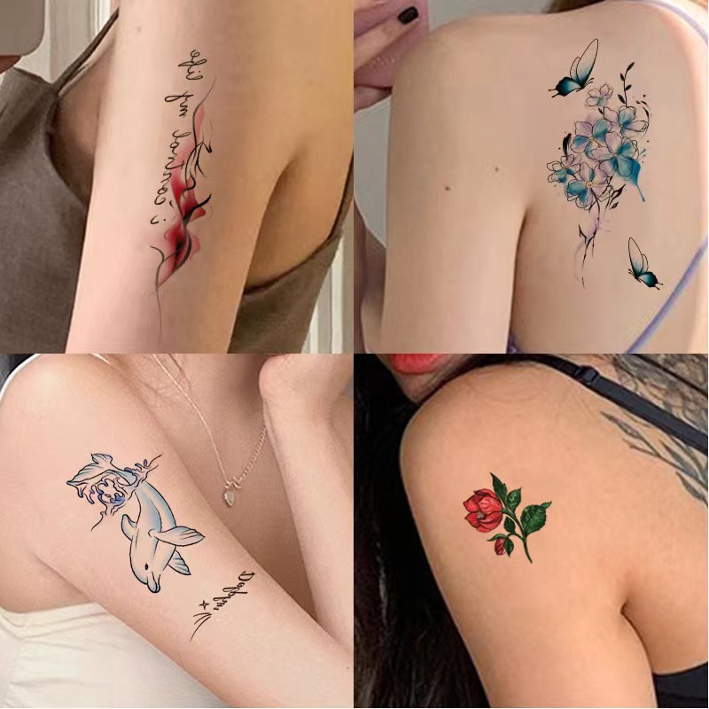 Custom 100% Plant-Based Herbal Juice Temporary Tattoo 