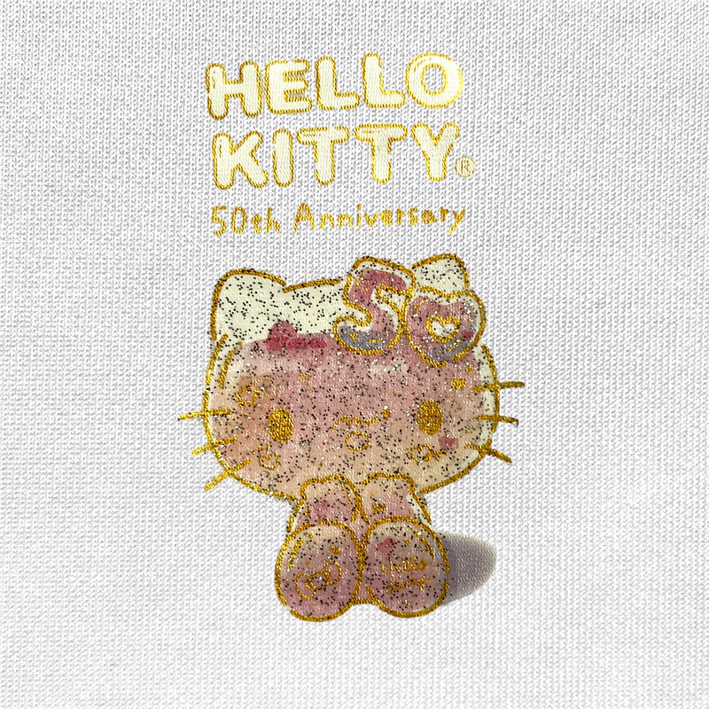 Glitter Hello Kitty Heat Transfer Prints